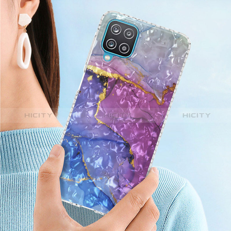 Coque Silicone Motif Fantaisie Souple Couleur Unie Etui Housse Y04B pour Samsung Galaxy F12 Plus