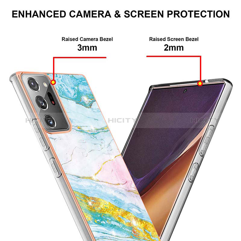 Coque Silicone Motif Fantaisie Souple Couleur Unie Etui Housse Y05B pour Samsung Galaxy Note 20 Ultra 5G Plus