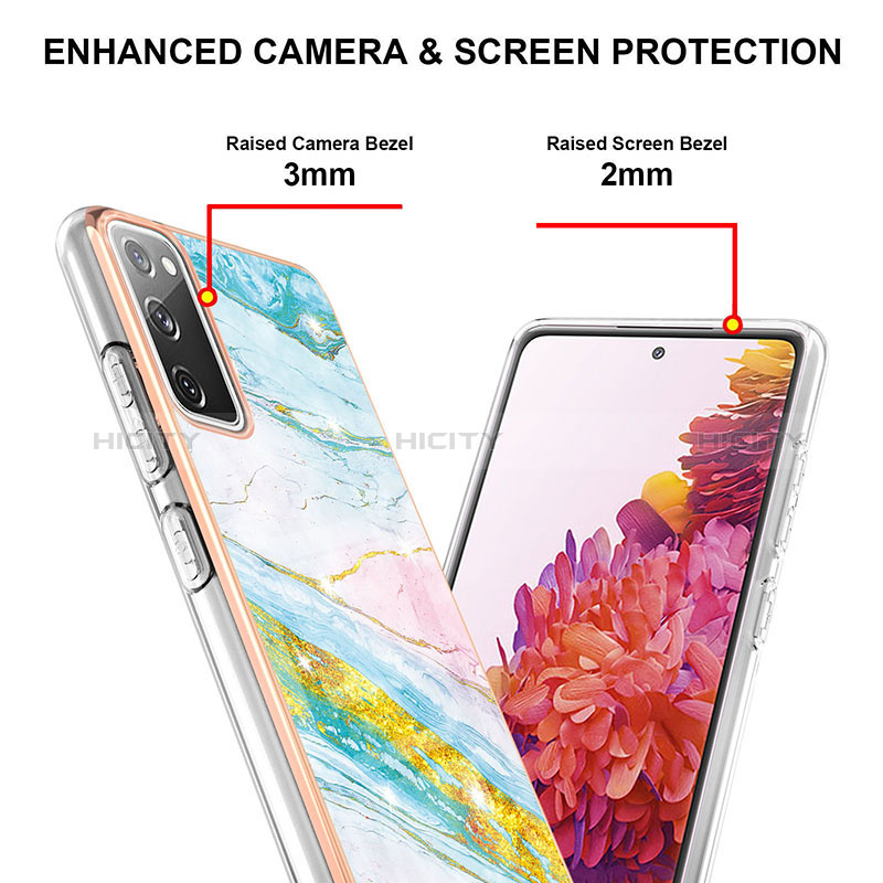 Coque Silicone Motif Fantaisie Souple Couleur Unie Etui Housse Y05B pour Samsung Galaxy S20 FE (2022) 5G Plus