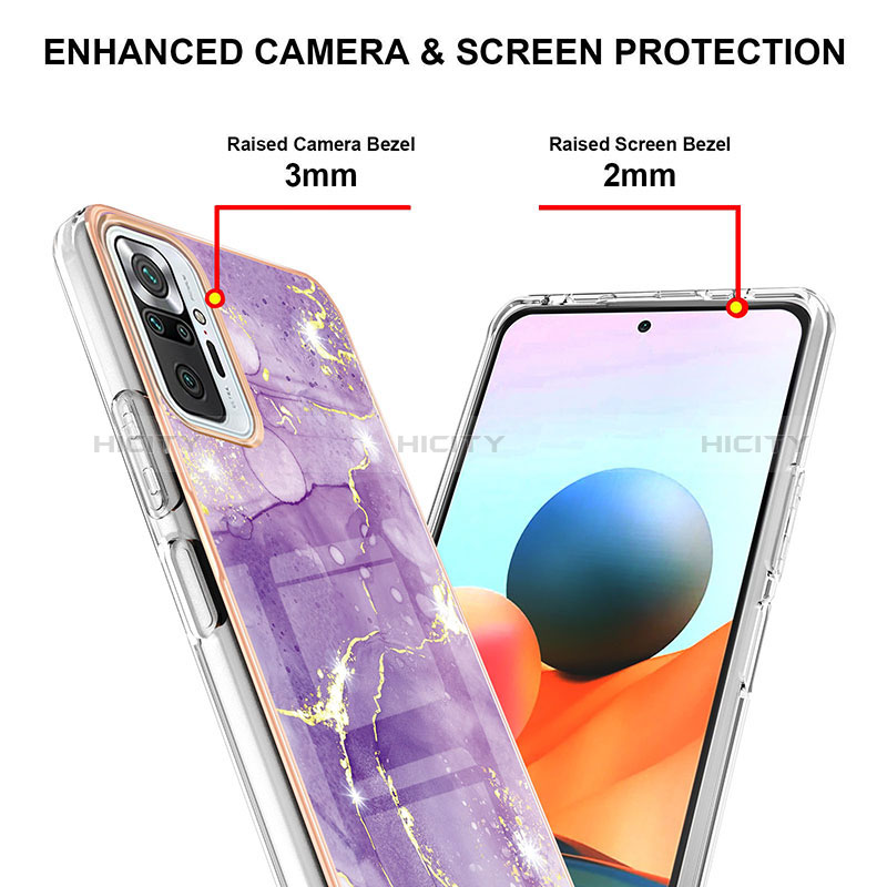 Coque Silicone Motif Fantaisie Souple Couleur Unie Etui Housse Y05B pour Xiaomi Redmi Note 10 Pro 4G Plus