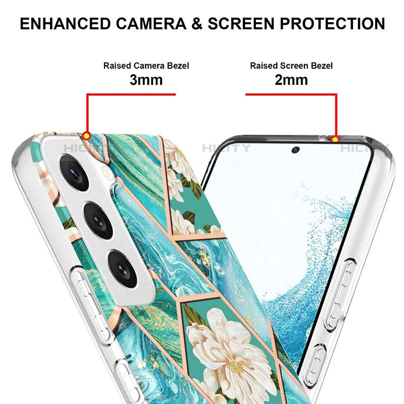 Coque Silicone Motif Fantaisie Souple Couleur Unie Etui Housse Y09B pour Samsung Galaxy S21 FE 5G Plus