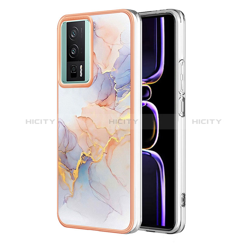 Coque Silicone Motif Fantaisie Souple Couleur Unie Etui Housse YB3 pour Xiaomi Poco F5 Pro 5G Plus