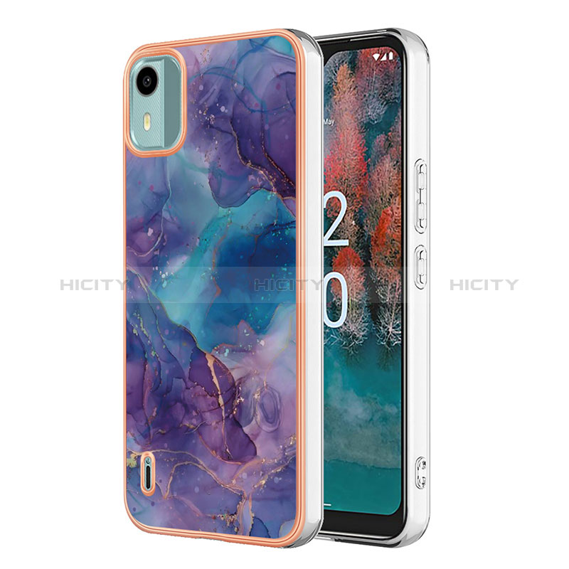 Coque Silicone Motif Fantaisie Souple Couleur Unie Etui Housse YB7 pour Nokia C12 Pro Plus