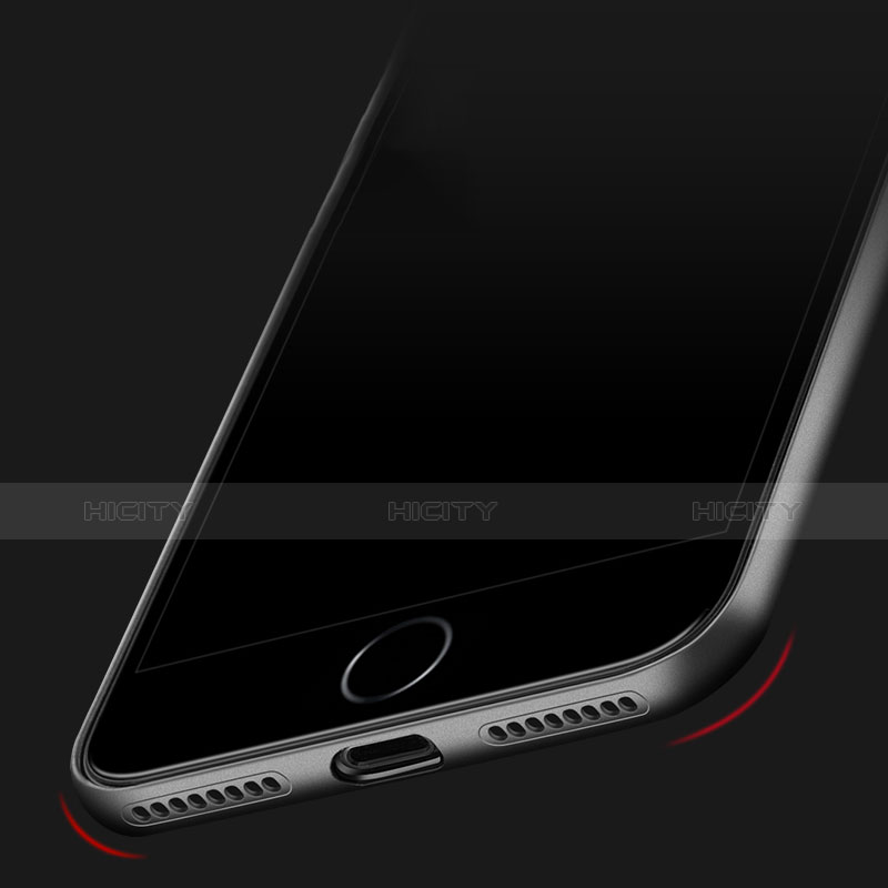 Coque Silicone Souple Couleur Unie Gel C03 pour Apple iPhone 7 Plus Noir Plus