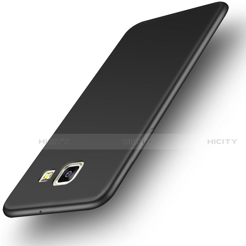 Coque Silicone Souple Couleur Unie Gel pour Samsung Galaxy J7 Prime Noir Plus