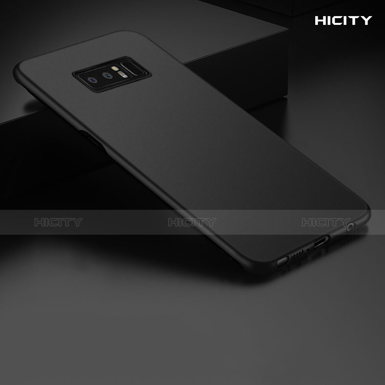 Coque Silicone Souple Couleur Unie Gel pour Samsung Galaxy Note 8 Duos N950F Noir Plus