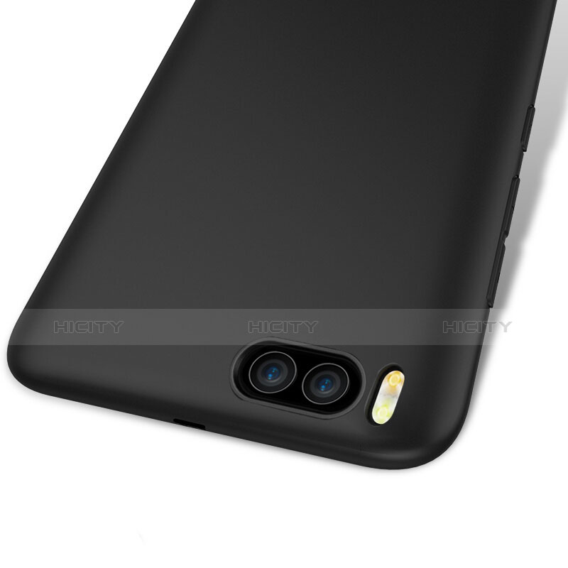 Coque Silicone Souple Couleur Unie Gel pour Xiaomi Mi 6 Noir Plus