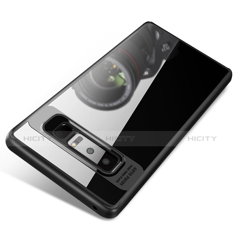 Coque Silicone Souple Miroir pour Samsung Galaxy Note 8 Duos N950F Noir Plus