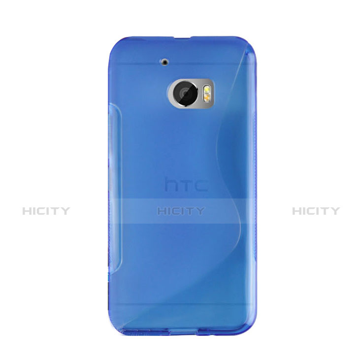Coque Silicone Souple Vague S-Line pour HTC 10 One M10 Bleu Plus