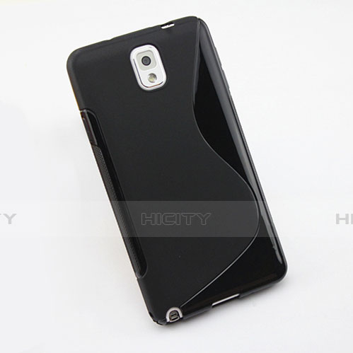 Coque Silicone Souple Vague S-Line pour Samsung Galaxy Note 3 N9000 Noir Plus