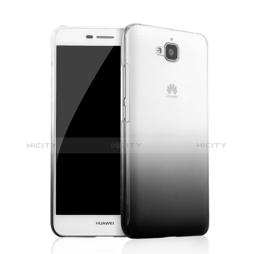 Coque Transparente Rigide Degrade pour Huawei Y6 Pro Noir Plus