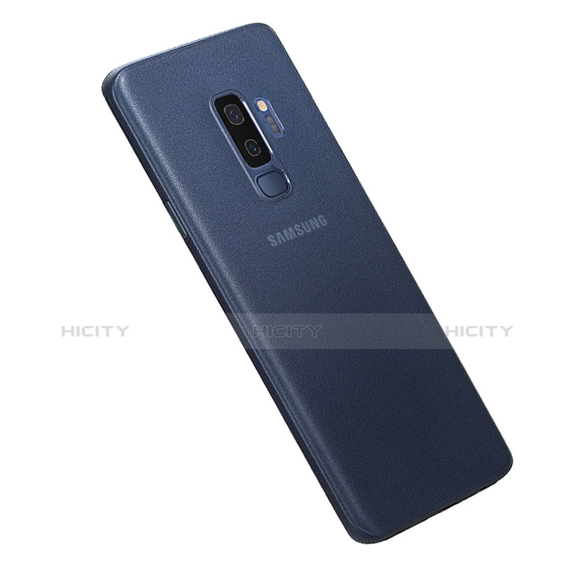 Coque Ultra Fine Mat Rigide Housse Etui Transparente pour Samsung Galaxy S9 Plus Bleu Plus