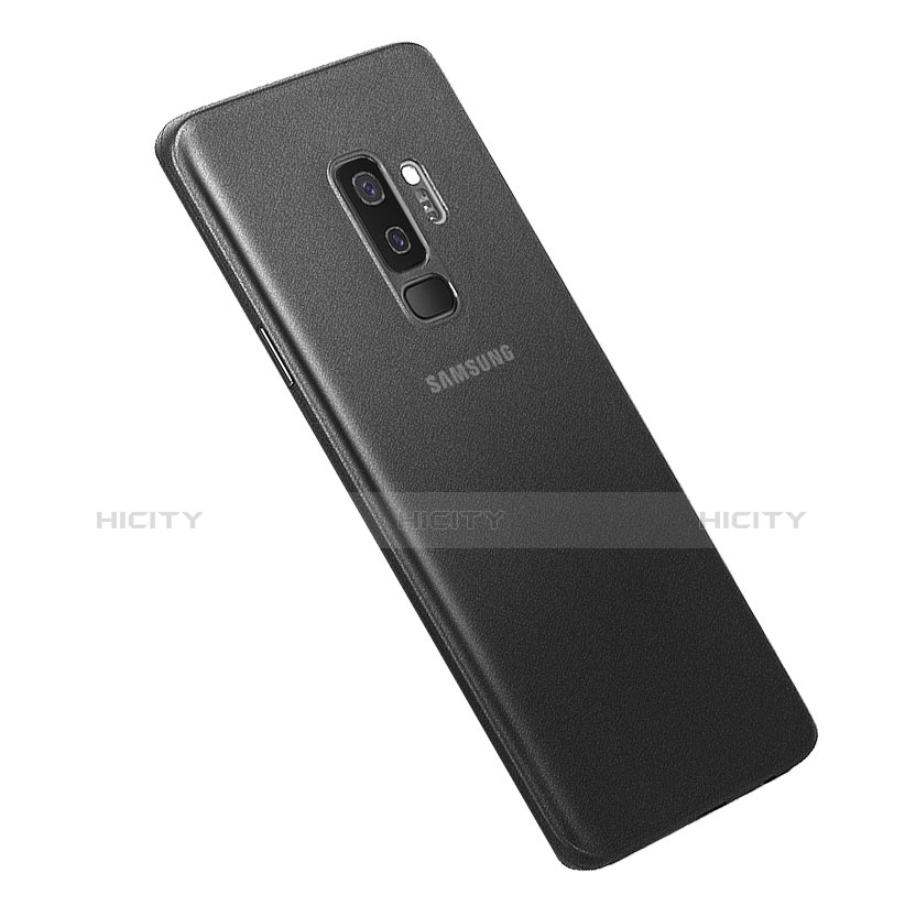 Coque Ultra Fine Mat Rigide Housse Etui Transparente pour Samsung Galaxy S9 Plus Noir Plus