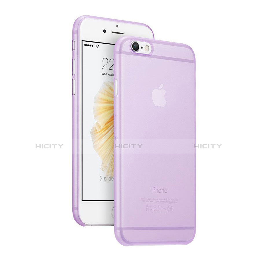 Coque Ultra Fine Mat Rigide Transparente pour Apple iPhone 6 Plus Violet Plus