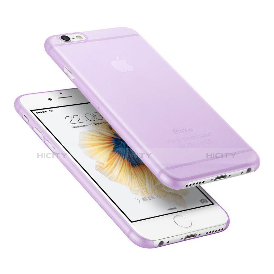 Coque Ultra Fine Mat Rigide Transparente pour Apple iPhone 6 Plus Violet Plus