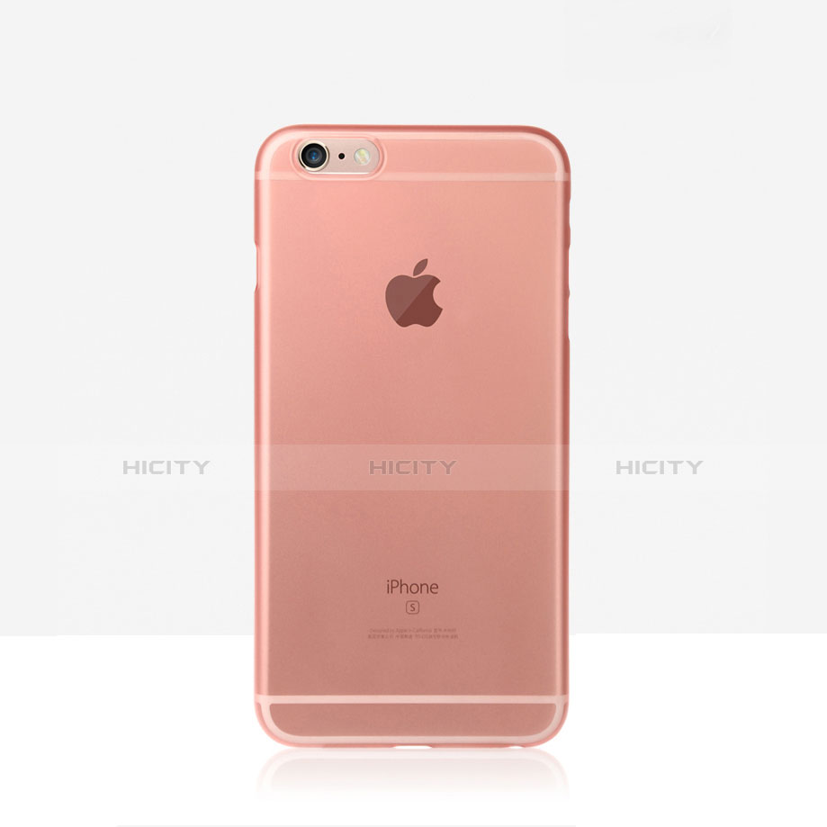 Coque Ultra Fine Mat Silicone Souple Transparente pour Apple iPhone 6S Plus Or Rose Plus