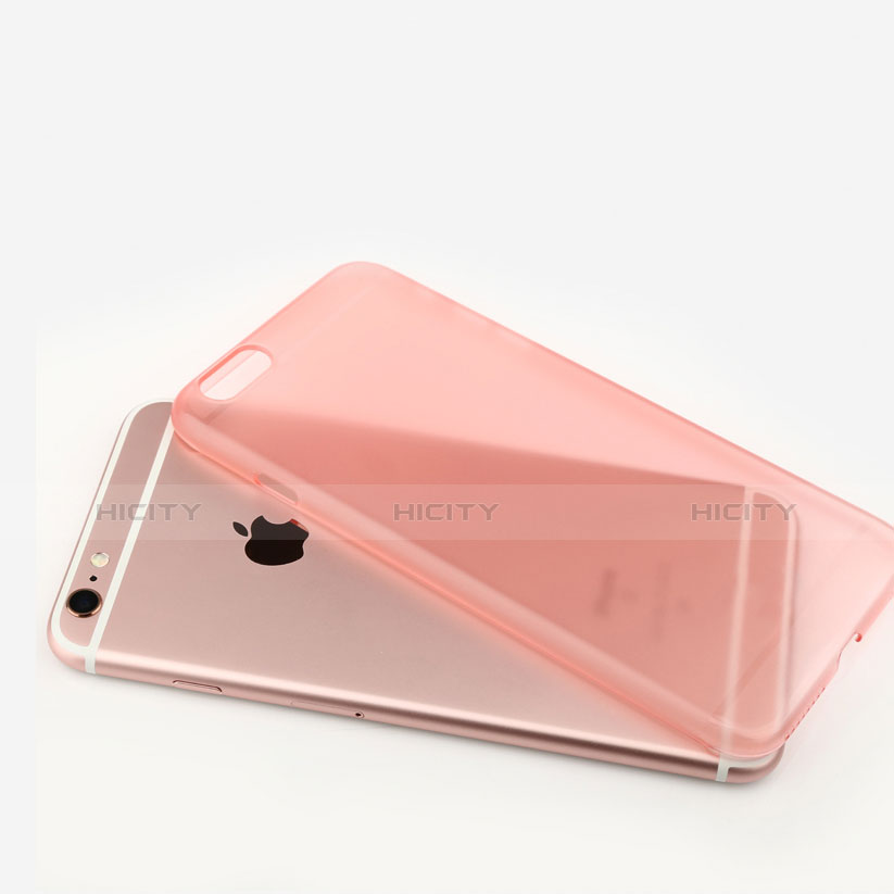 Coque Ultra Fine Mat Silicone Souple Transparente pour Apple iPhone 6S Plus Or Rose Plus