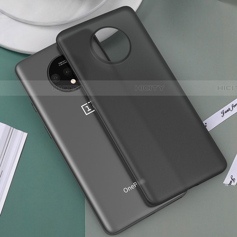 Coque Ultra Fine Plastique Rigide Etui Housse Transparente H01 pour OnePlus 7T Gris Plus