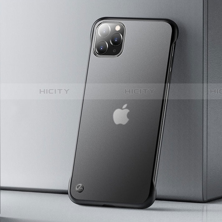 Coque Ultra Fine Plastique Rigide Etui Housse Transparente U01 pour Apple iPhone 11 Pro Max Noir Plus