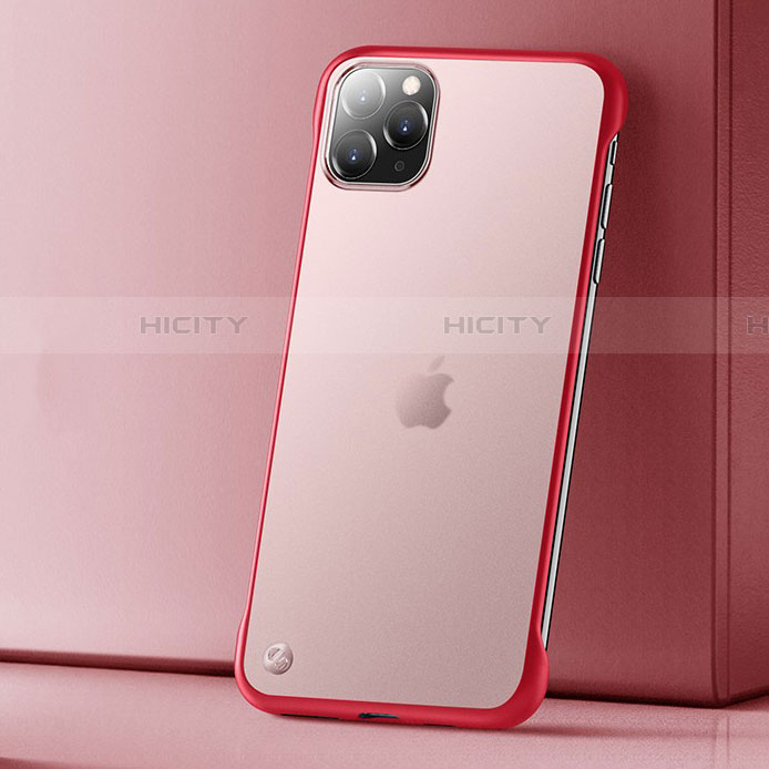 Coque Ultra Fine Plastique Rigide Etui Housse Transparente U01 pour Apple iPhone 11 Pro Rouge Plus