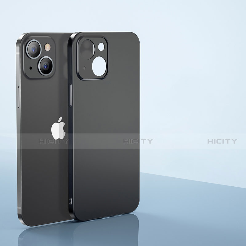 Coque Ultra Fine Plastique Rigide Etui Housse Transparente U01 pour Apple iPhone 13 Noir Plus