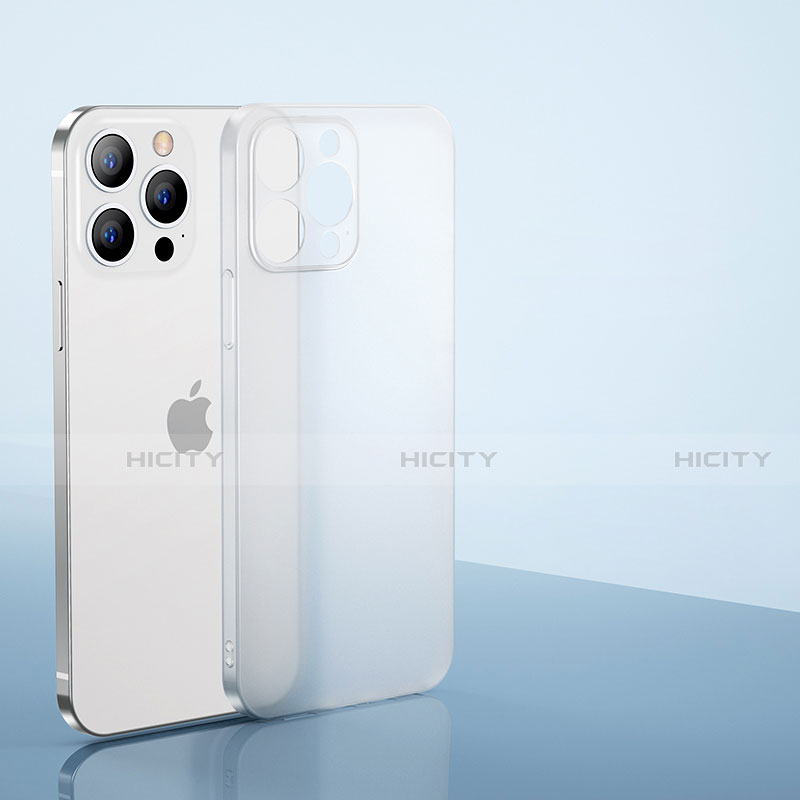 Coque Ultra Fine Plastique Rigide Etui Housse Transparente U01 pour Apple iPhone 13 Pro Max Blanc Plus