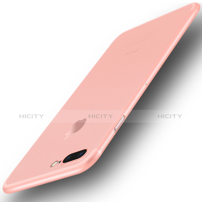 Coque Ultra Fine Plastique Rigide Etui Housse Transparente U01 pour Apple iPhone 8 Plus Rose Plus