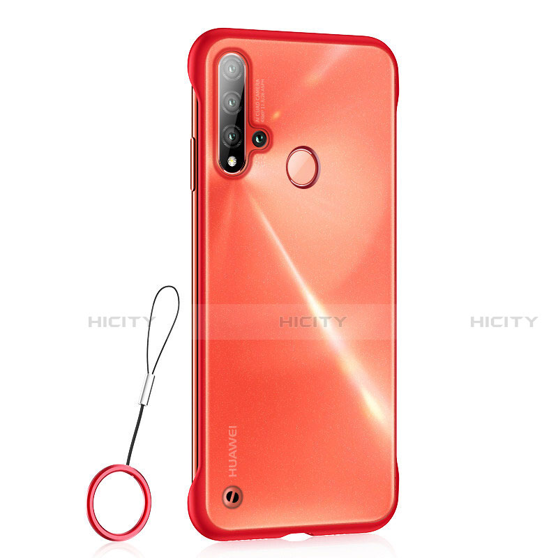Coque Ultra Fine Plastique Rigide Etui Housse Transparente U01 pour Huawei Nova 5i Rouge Plus