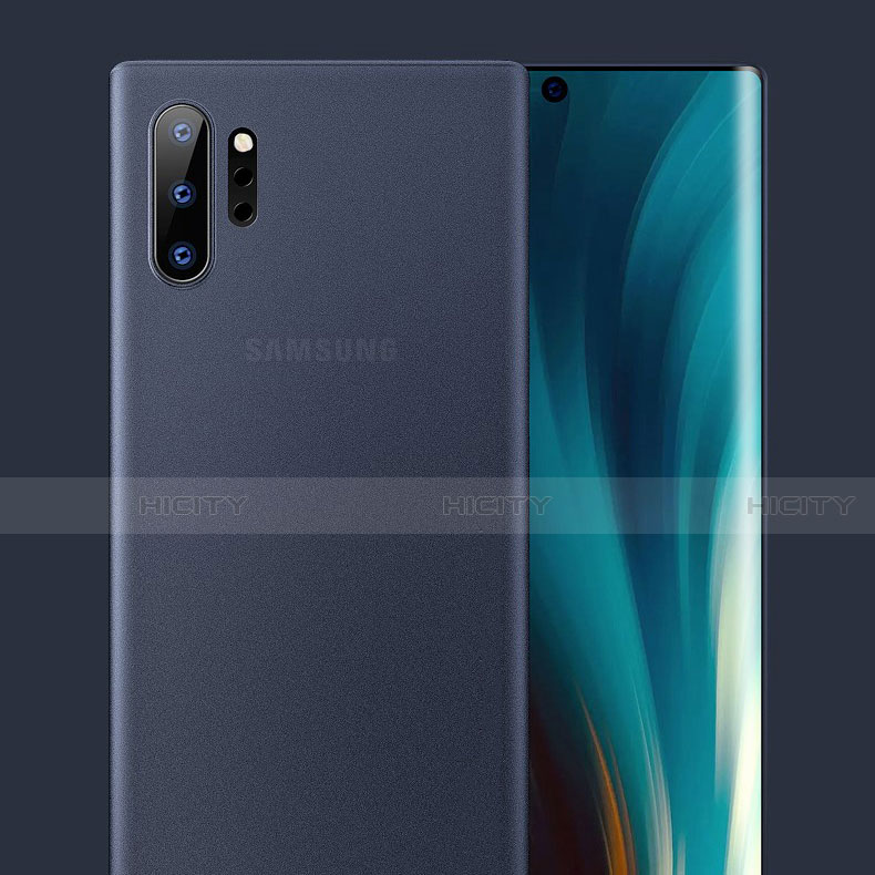 Coque Ultra Fine Plastique Rigide Etui Housse Transparente U01 pour Samsung Galaxy Note 10 Plus 5G Bleu Plus