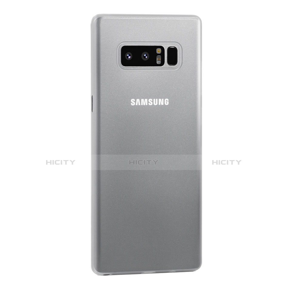Coque Ultra Fine Plastique Rigide Etui Housse Transparente U01 pour Samsung Galaxy Note 8 Blanc Plus