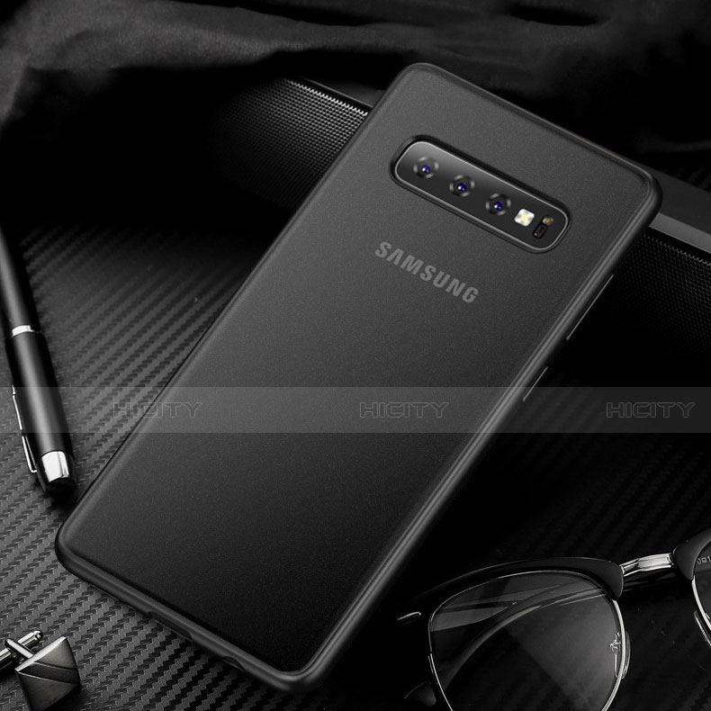 Coque Ultra Fine Plastique Rigide Etui Housse Transparente U01 pour Samsung Galaxy S10 5G Noir Plus