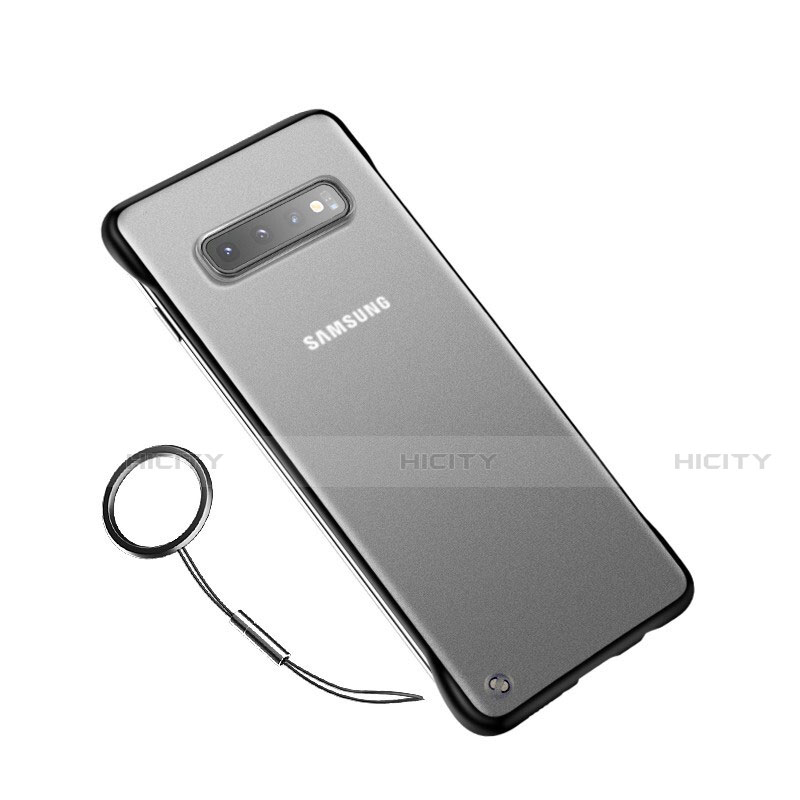 Coque Ultra Fine Plastique Rigide Etui Housse Transparente U01 pour Samsung Galaxy S10 Plus Noir Plus