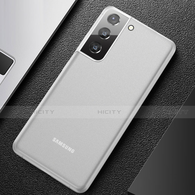 Coque Ultra Fine Plastique Rigide Etui Housse Transparente U01 pour Samsung Galaxy S21 Plus 5G Blanc Plus