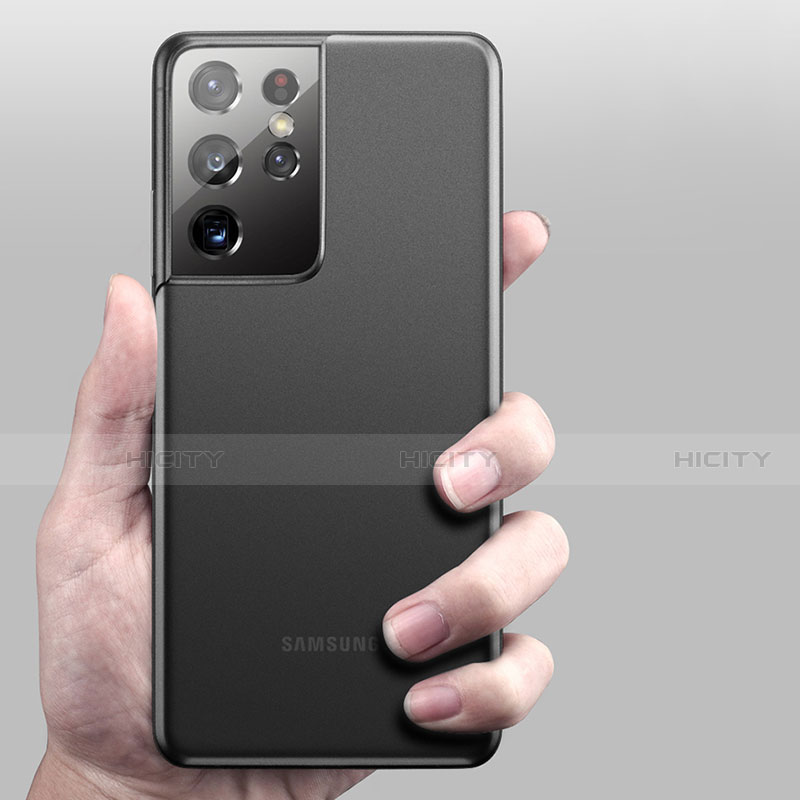 Coque Ultra Fine Plastique Rigide Etui Housse Transparente U01 pour Samsung Galaxy S21 Ultra 5G Plus