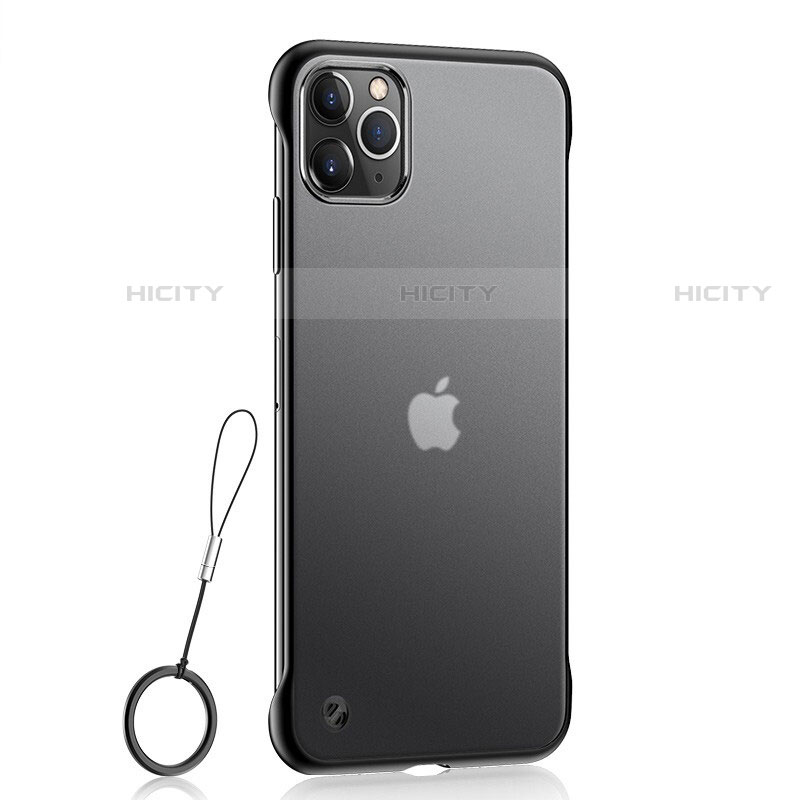 Coque Ultra Fine Plastique Rigide Etui Housse Transparente U02 pour Apple iPhone 11 Pro Noir Plus