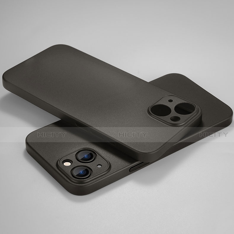 Coque Ultra Fine Plastique Rigide Etui Housse Transparente U02 pour Apple iPhone 14 Noir Plus
