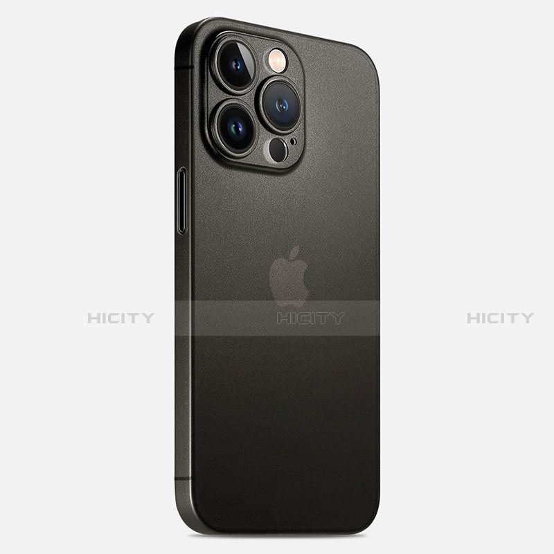 Coque Ultra Fine Plastique Rigide Etui Housse Transparente U02 pour Apple iPhone 14 Pro Noir Plus