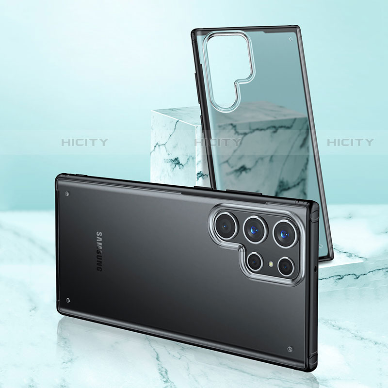 Coque Ultra Fine Plastique Rigide Etui Housse Transparente U04 pour Samsung Galaxy S22 Ultra 5G Plus