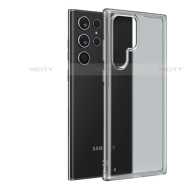 Coque Ultra Fine Plastique Rigide Etui Housse Transparente U04 pour Samsung Galaxy S23 Ultra 5G Blanc Plus