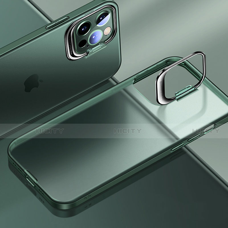 Coque Ultra Fine Plastique Rigide Etui Housse Transparente U08 pour Apple iPhone 14 Pro Max Vert Plus