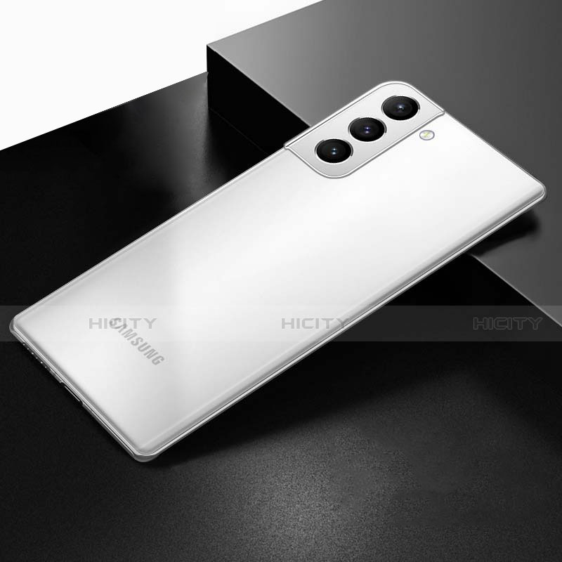 Coque Ultra Fine Plastique Rigide Etui Housse Transparente W01 pour Samsung Galaxy S21 5G Blanc Plus