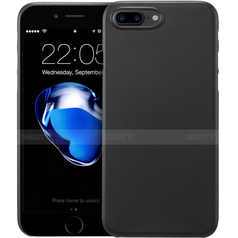 Coque Ultra Fine Plastique Rigide pour Apple iPhone 8 Plus Noir Plus