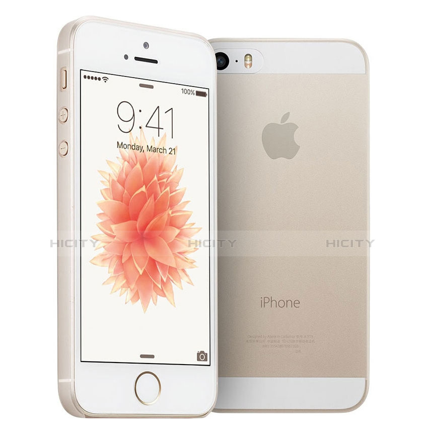 Coque Ultra Fine Plastique Rigide Transparente et Protecteur d'Ecran pour Apple iPhone 5 Clair Plus