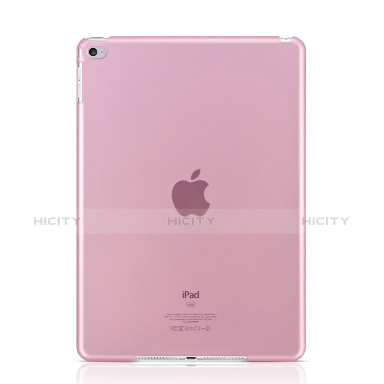 Coque Ultra Fine Plastique Rigide Transparente pour Apple iPad Air 2 Rose Plus