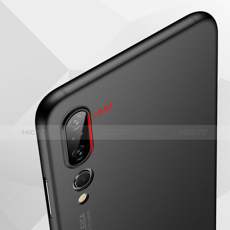 Coque Ultra Fine Plastique Rigide Transparente pour Huawei P20 Pro Noir Plus