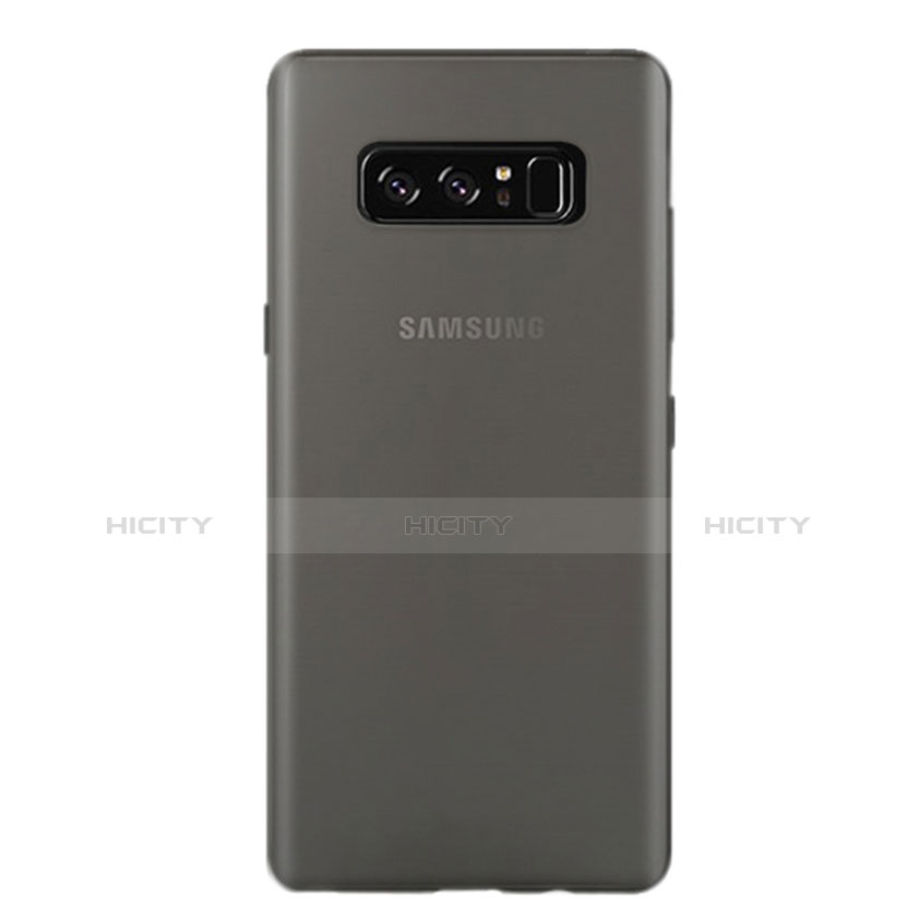 Coque Ultra Fine Plastique Rigide Transparente R01 pour Samsung Galaxy Note 8 Gris Plus