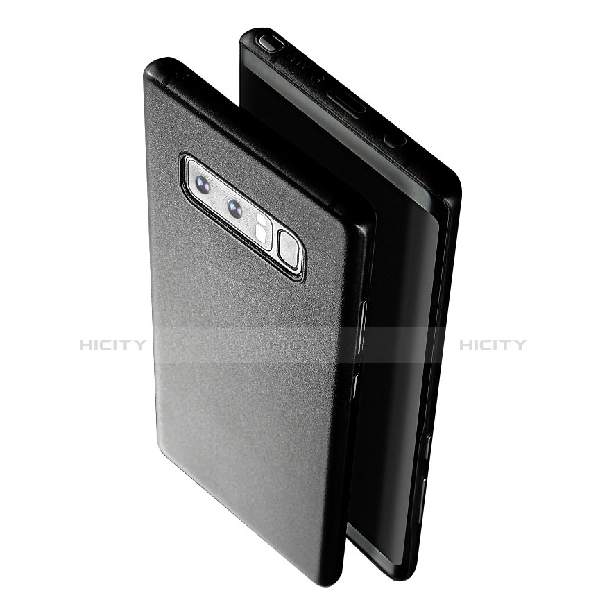 Coque Ultra Fine Plastique Rigide Transparente R01 pour Samsung Galaxy Note 8 Gris Plus