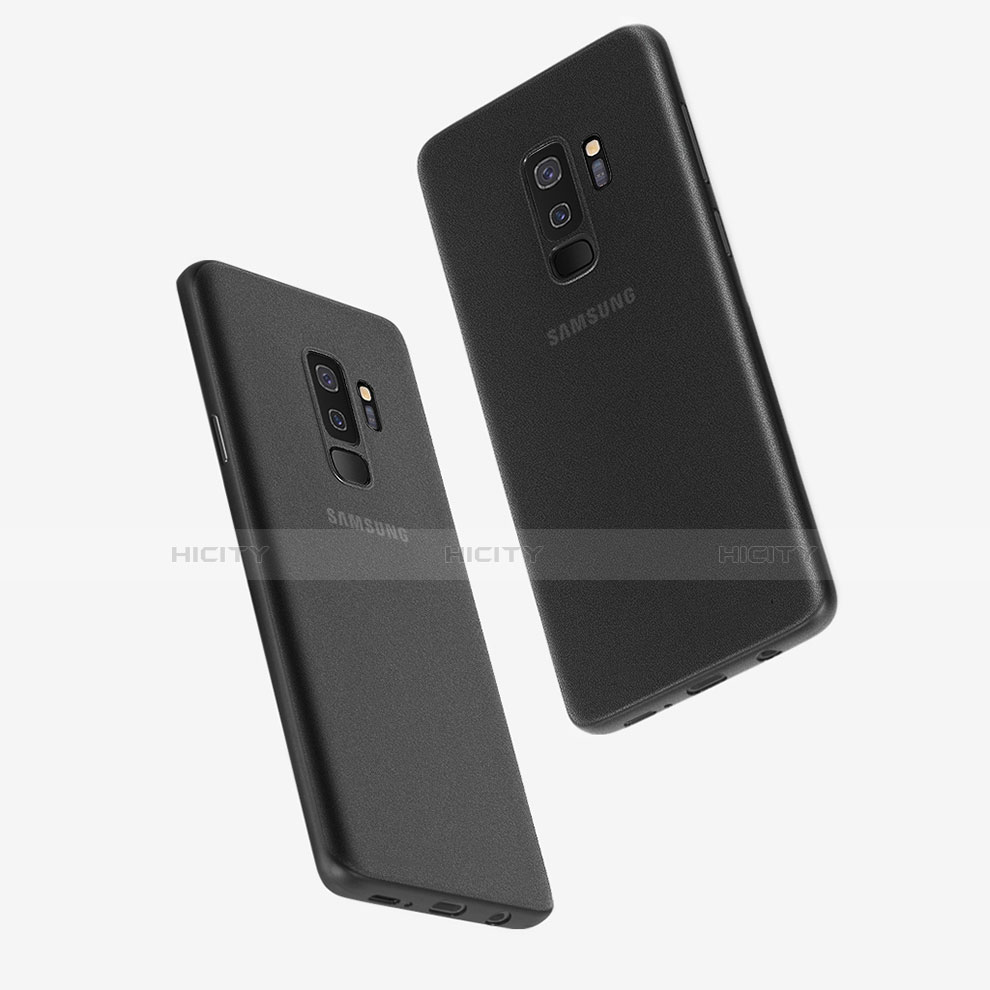 Coque Ultra Fine Plastique Rigide Transparente T01 pour Samsung Galaxy S9 Plus Noir Plus