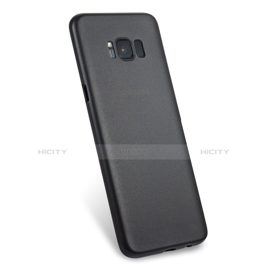 Coque Ultra Fine Plastique Rigide Transparente T02 pour Samsung Galaxy S8 Noir Plus