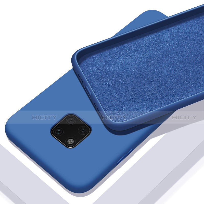 Coque Ultra Fine Silicone Souple 360 Degres Housse Etui C01 pour Huawei Mate 20 Pro Bleu Plus